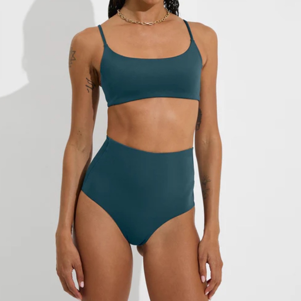 Left on Friday Hi Tide Bottom - Deep End (Teal), M
